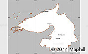 Gray Simple Map of Dala, cropped outside