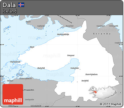 Gray Simple Map of Dala