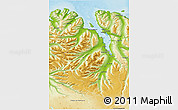 Physical 3D Map of Eyjafjardarsýsla