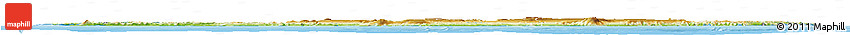 Physical Horizon Map of Iceland, darken, desaturated, land only
