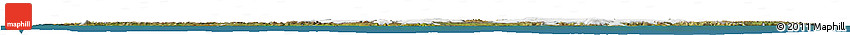 Satellite Horizon Map of Iceland, desaturated, land only