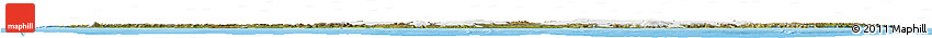 Satellite Horizon Map of Iceland, political outside