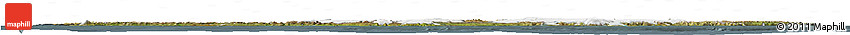 Satellite Horizon Map of Iceland, semi-desaturated