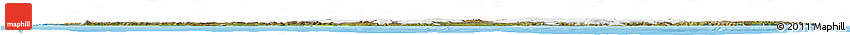 Satellite Horizon Map of Iceland, single color outside, shaded relief sea