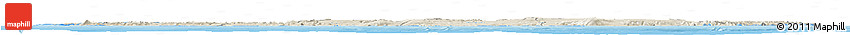 Shaded Relief Horizon Map of Iceland, darken, semi-desaturated, land only