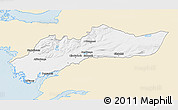 Classic Style 3D Map of Myra, single color outside