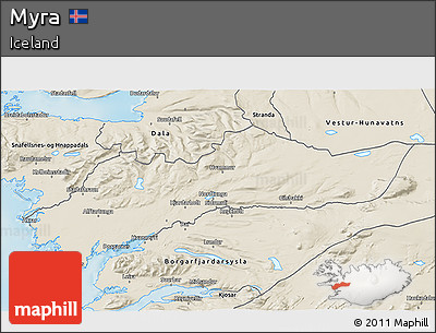 Shaded Relief 3D Map of Myra