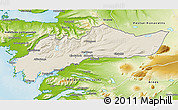 Shaded Relief 3D Map of Myra, physical outside