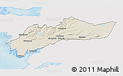 Shaded Relief 3D Map of Myra, single color outside