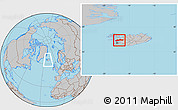 Gray Location Map of Myra, within the entire country