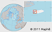 Gray Location Map of Myra, highlighted country, within the entire country