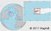 Gray Location Map of Myra, highlighted country