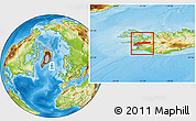Physical Location Map of Myra