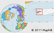 Political Location Map of Myra, highlighted country