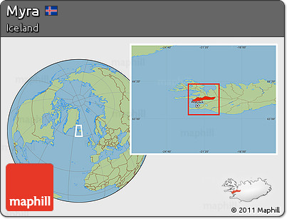 Savanna Style Location Map of Myra