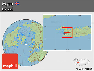 Savanna Style Location Map of Myra