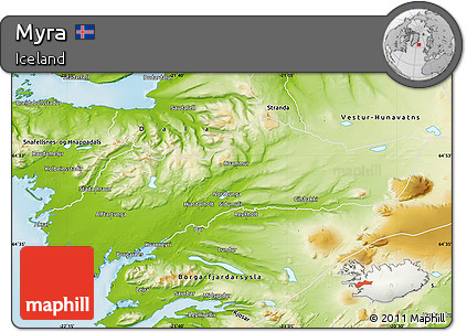 Physical Map of Myra