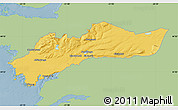 Savanna Style Map of Myra, single color outside