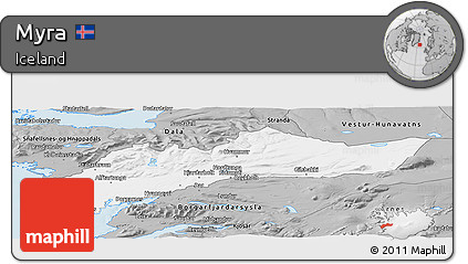 Gray Panoramic Map of Myra