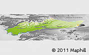 Physical Panoramic Map of Myra, desaturated