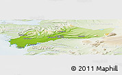 Physical Panoramic Map of Myra, lighten