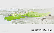 Physical Panoramic Map of Myra, lighten, semi-desaturated