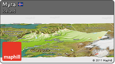 Physical Panoramic Map of Myra, satellite outside