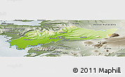 Physical Panoramic Map of Myra, semi-desaturated