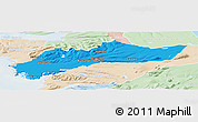Political Panoramic Map of Myra, lighten