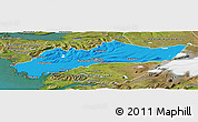Political Panoramic Map of Myra, satellite outside