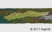 Satellite Panoramic Map of Myra, darken
