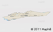 Shaded Relief Panoramic Map of Myra, cropped outside