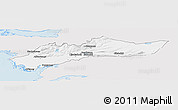 Silver Style Panoramic Map of Myra, single color outside