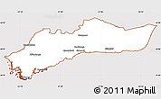 Classic Style Simple Map of Myra, cropped outside
