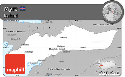 Gray Simple Map of Myra
