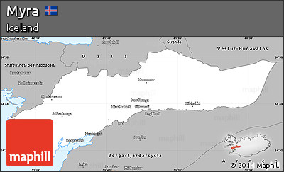 Gray Simple Map of Myra