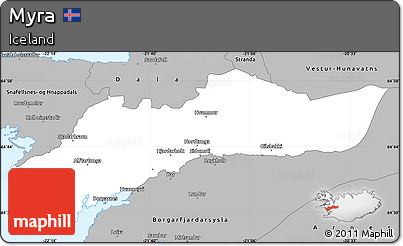 Gray Simple Map of Myra