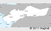 Gray Simple Map of Myra, single color outside