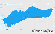 Political Simple Map of Myra, single color outside