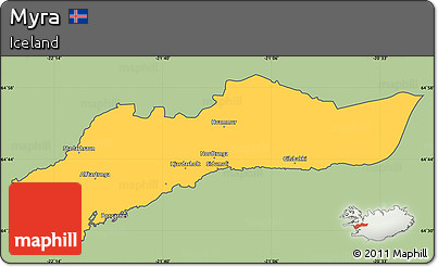 Savanna Style Simple Map of Myra, cropped outside