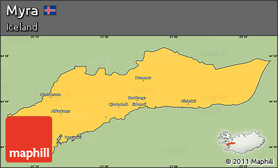 Savanna Style Simple Map of Myra, cropped outside