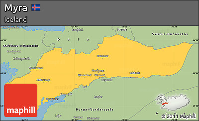 Savanna Style Simple Map of Myra