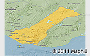 Savanna Style 3D Map of Rangárvalla