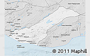 Silver Style 3D Map of Rangárvalla