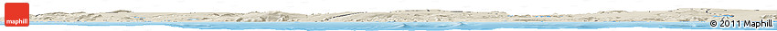 Shaded Relief Horizon Map of Rangárvalla