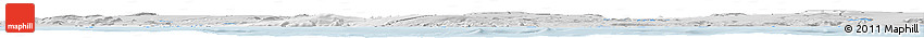 Silver Style Horizon Map of Rangárvalla