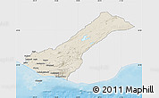Shaded Relief Map of Rangárvalla, single color outside