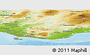 Physical Panoramic Map of Rangárvalla