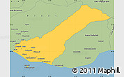 Savanna Style Simple Map of Rangárvalla