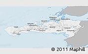Gray 3D Map of Snafellsnes- og Hnappadals, single color outside